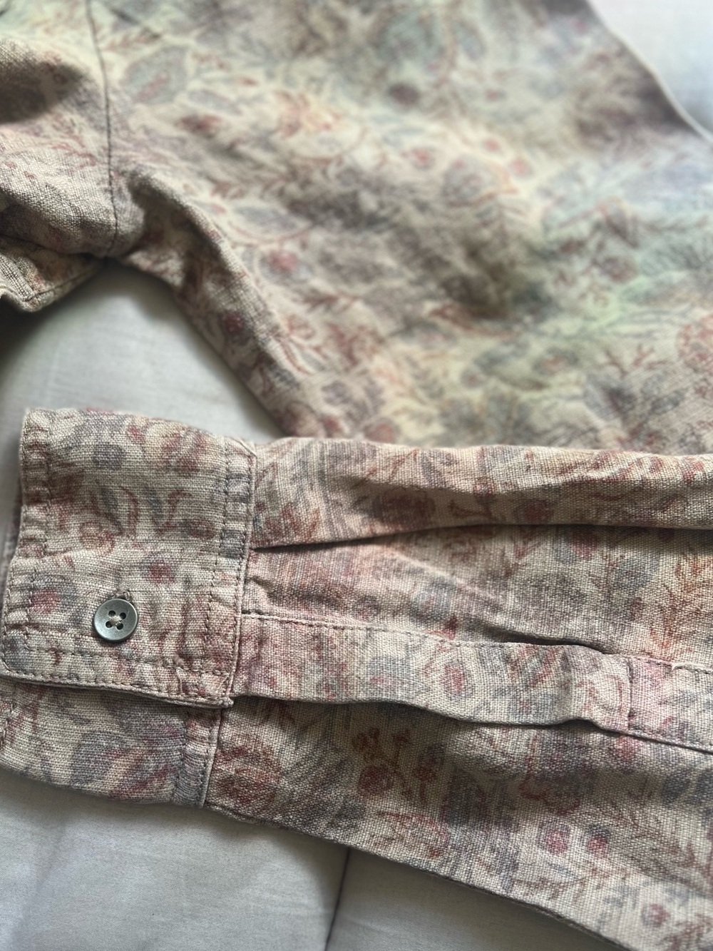 NWT Splendid Zion Long Sleeve Romper Size S Stone Gray Floral Tencel - Picture 5 of 10